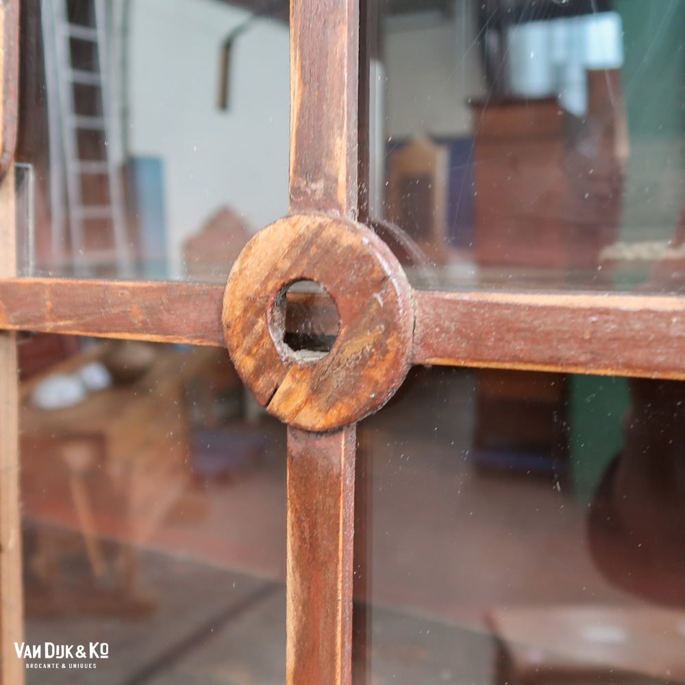 Bruine brocante buffetkast - Afbeelding 7