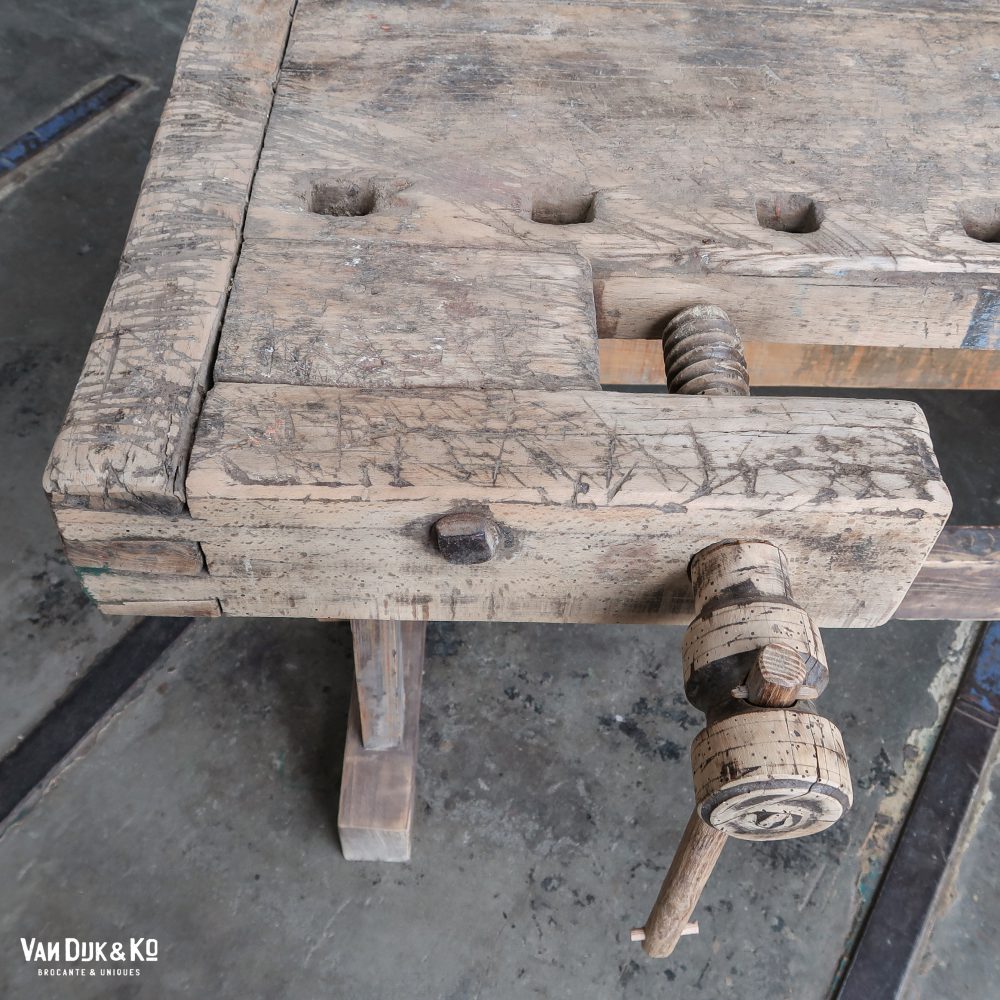 Brocante Hongaarse werkbank - Afbeelding 4