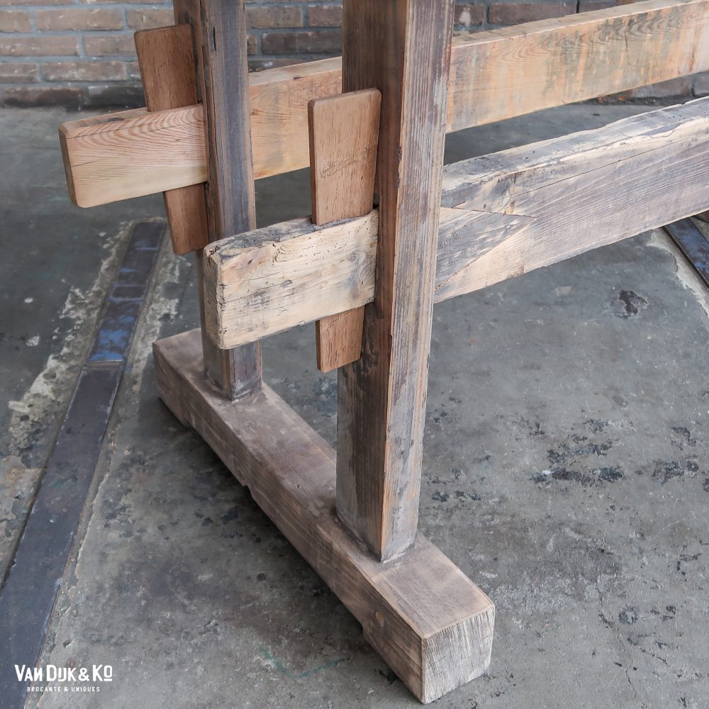 Brocante Hongaarse werkbank - Afbeelding 10