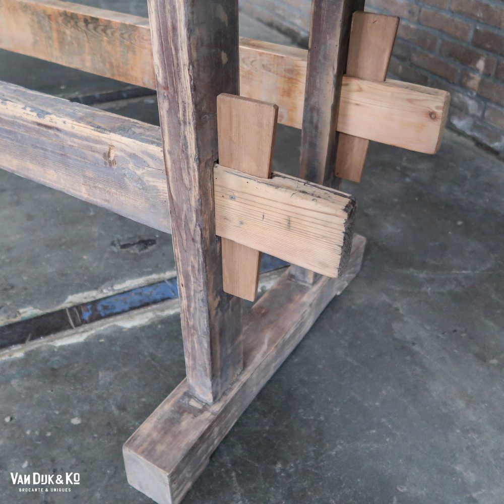 Brocante Hongaarse werkbank - Afbeelding 11