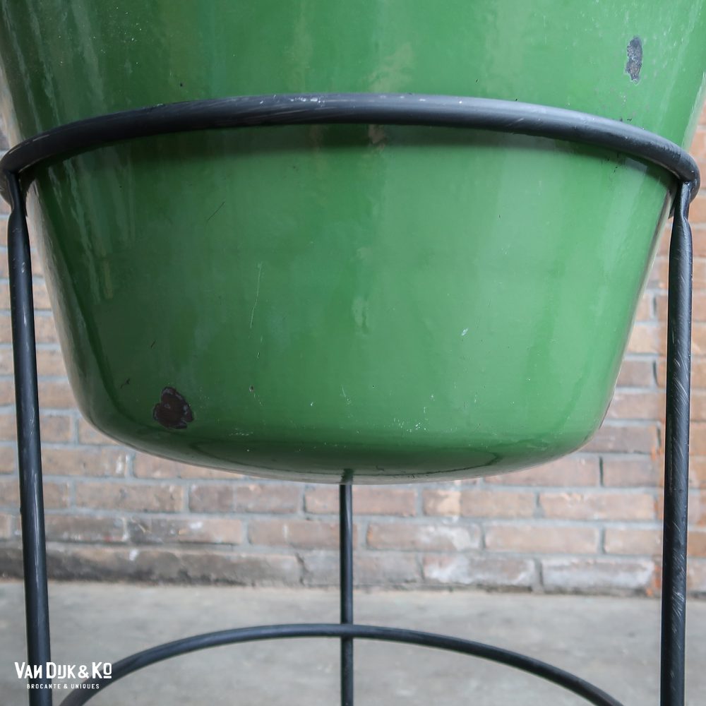 Emaille pot met standaard - Afbeelding 5
