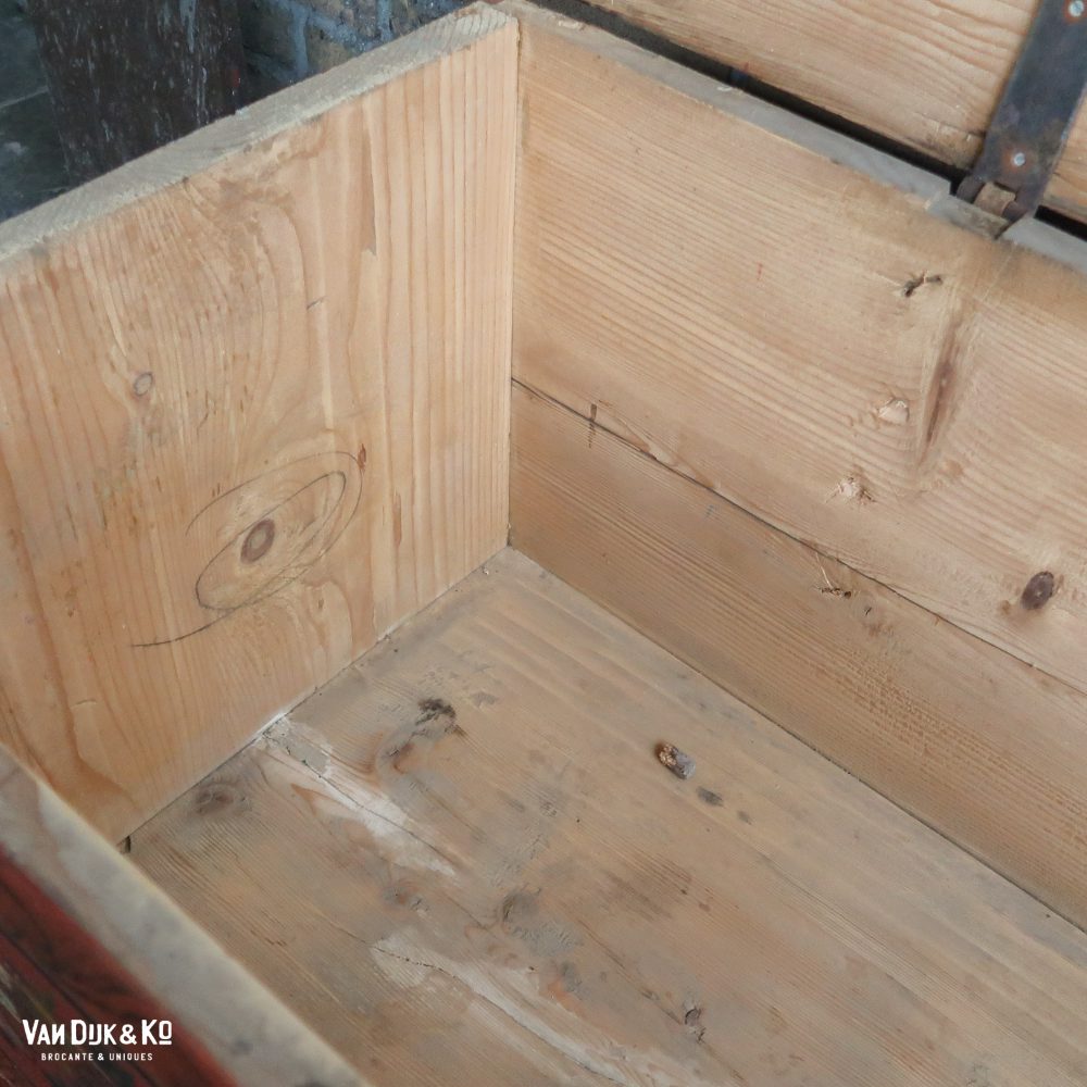 Handbeschilderde houten kist - Afbeelding 4