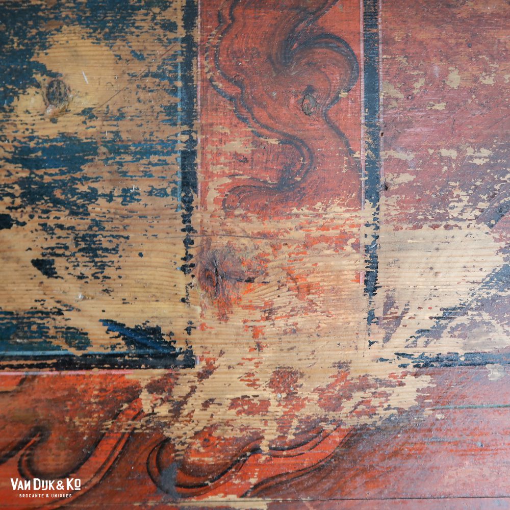 Handbeschilderde houten kist - Afbeelding 7