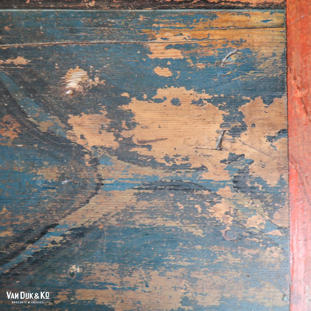 Handbeschilderde houten kist - Afbeelding 8