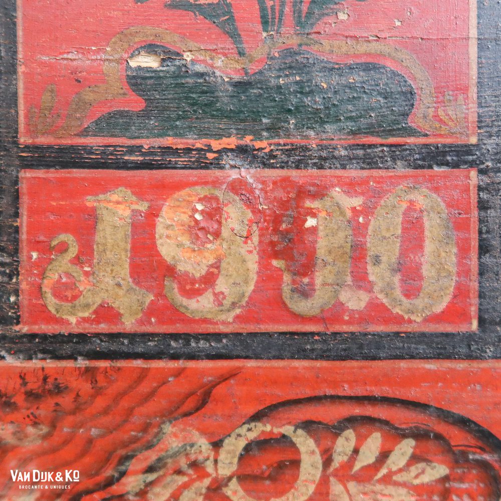 Handbeschilderde houten kist - Afbeelding 10