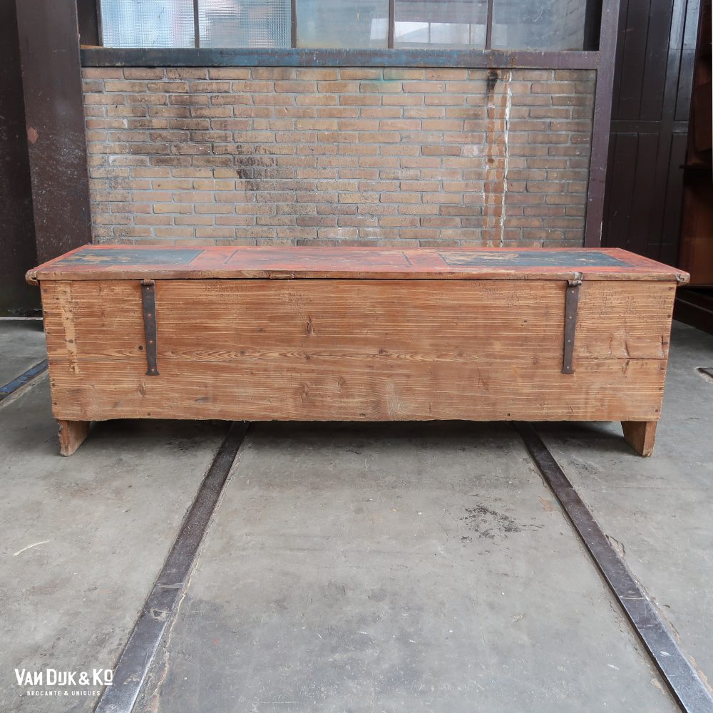 Handbeschilderde houten kist - Afbeelding 15