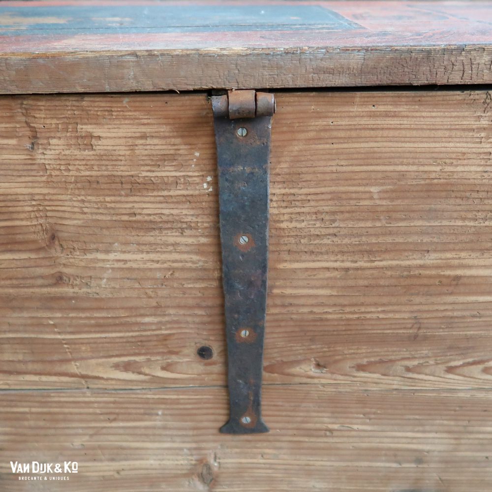 Handbeschilderde houten kist - Afbeelding 16
