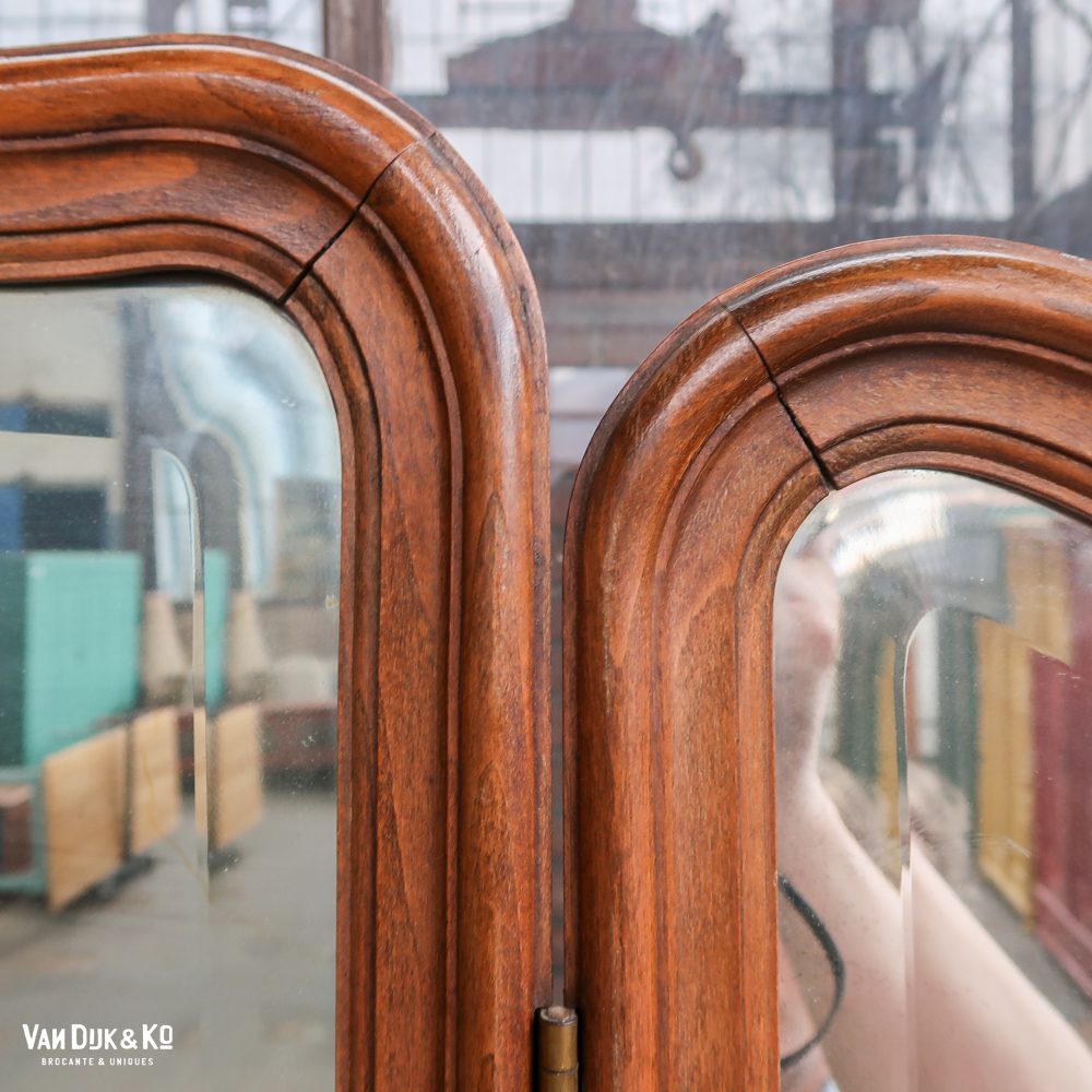 Brocante kaptafel met marmer - Afbeelding 5