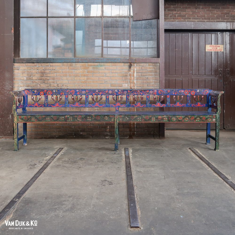 Handbeschilderde Hongaarse bank - Afbeelding 2