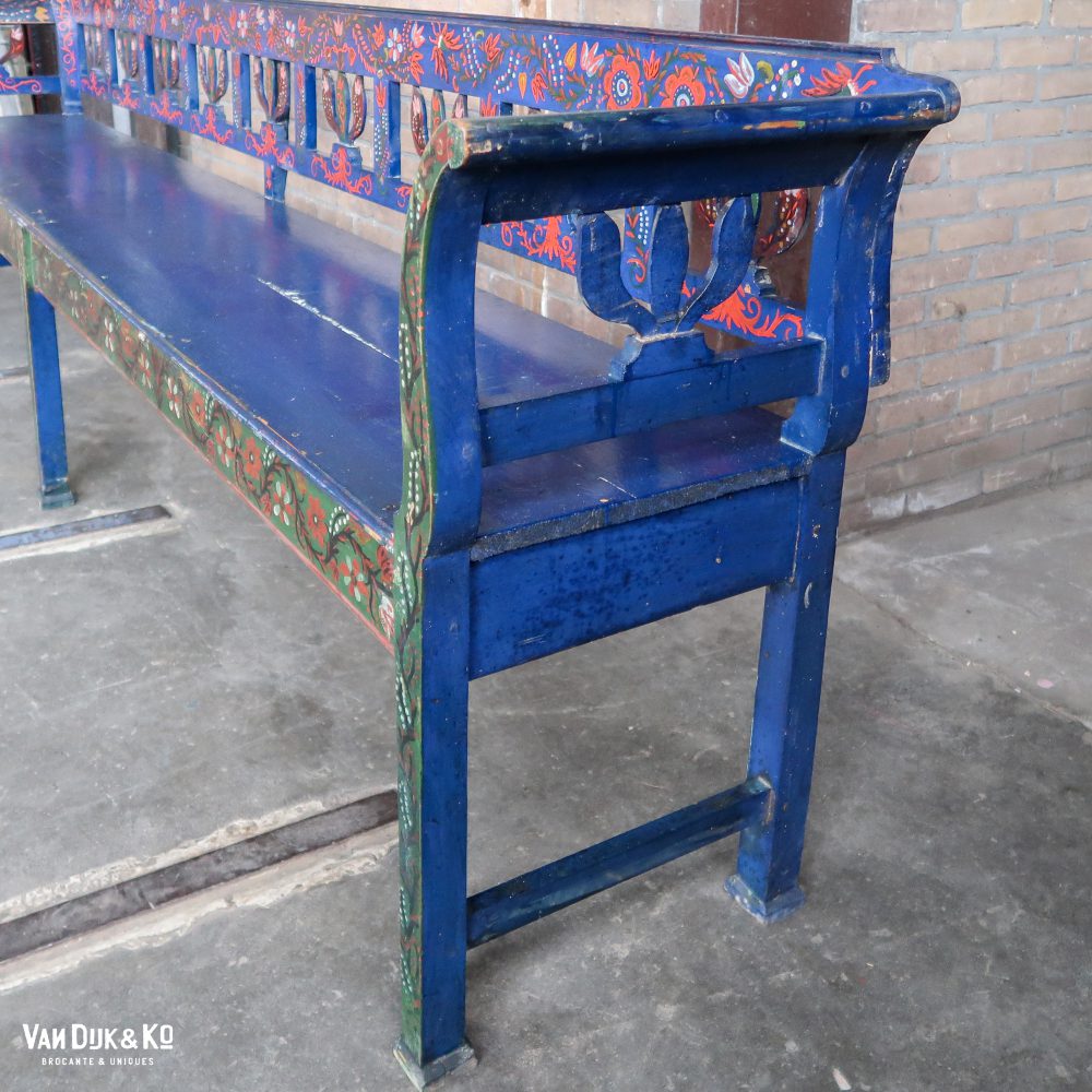 Handbeschilderde Hongaarse bank - Afbeelding 13