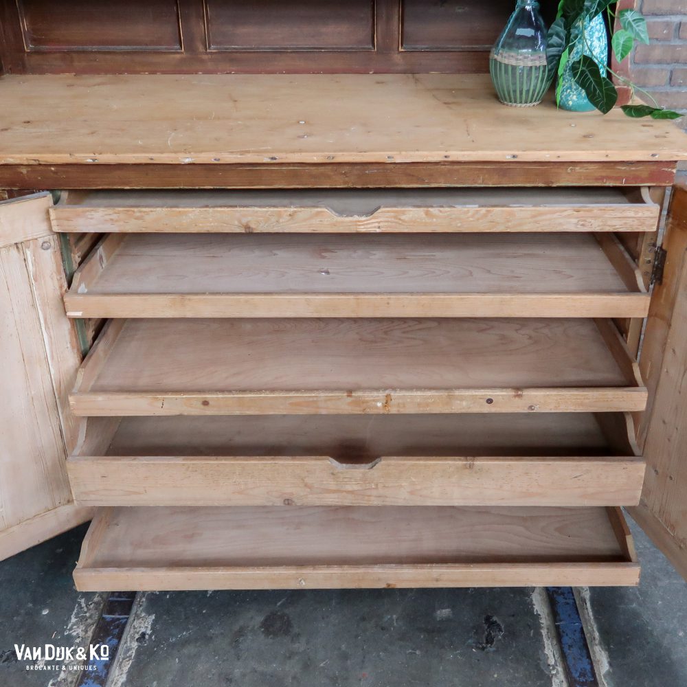 Brocante tekenkast/buffetkast - Afbeelding 7