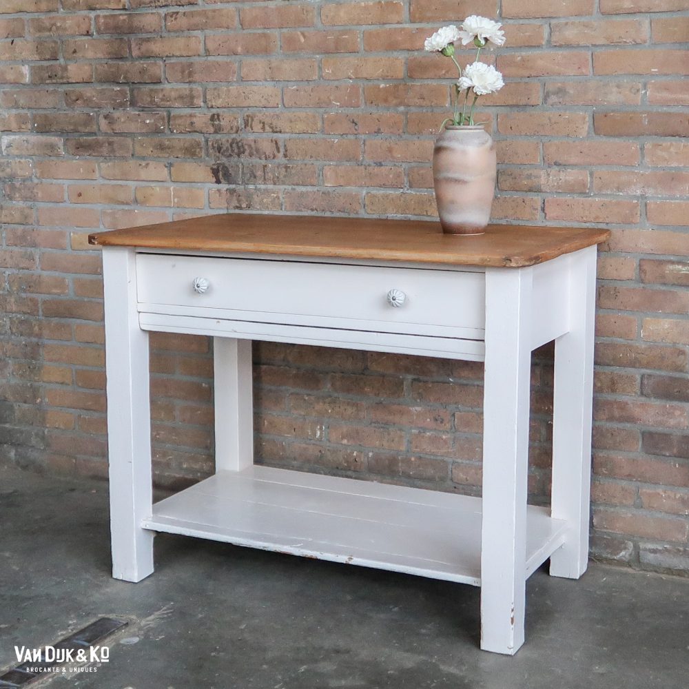 Brocante bureautje met la - Afbeelding 3