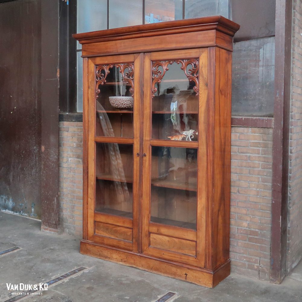 Brocante vitrinekast - demontabel - Afbeelding 2