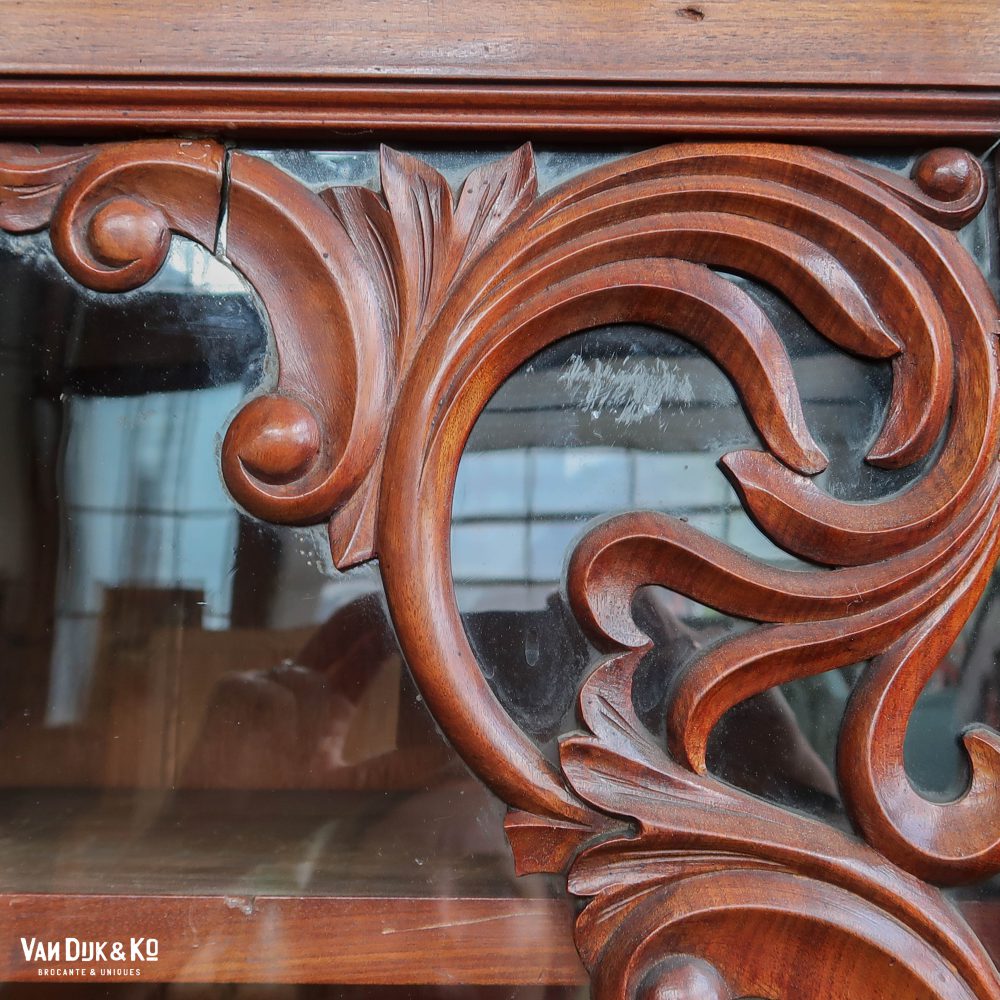 Brocante vitrinekast - demontabel - Afbeelding 7