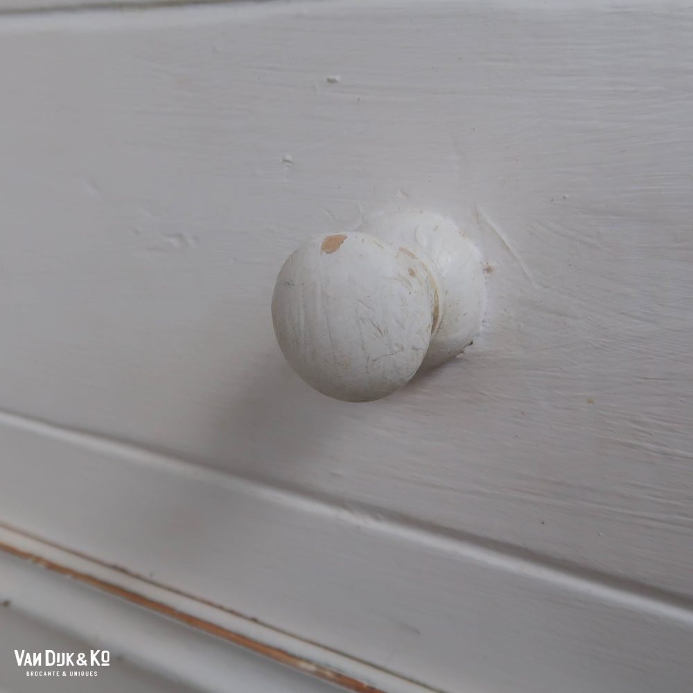 Brocante witte ladekast – Bild 5