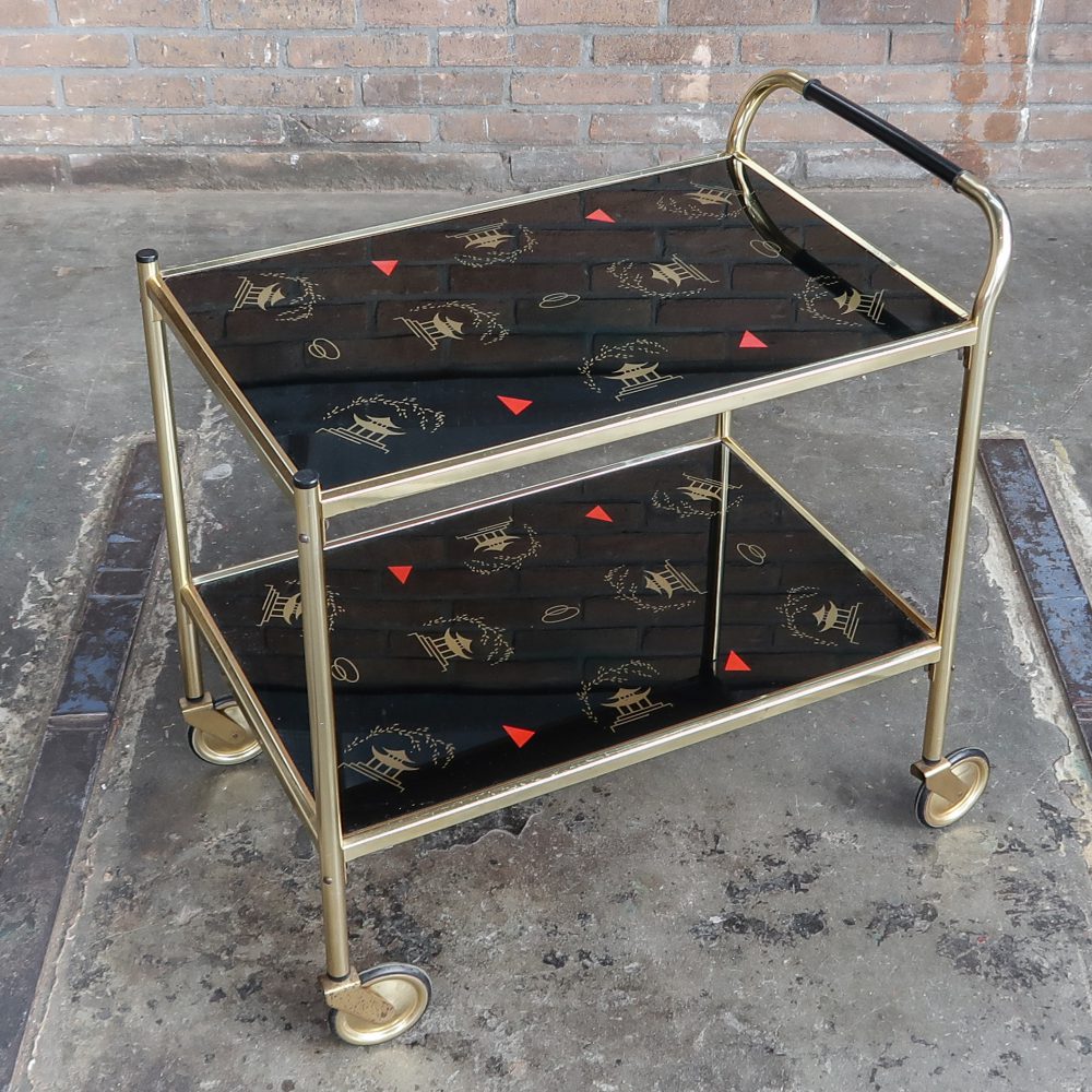 Vintage serveerwagen - Mid Century - Afbeelding 2