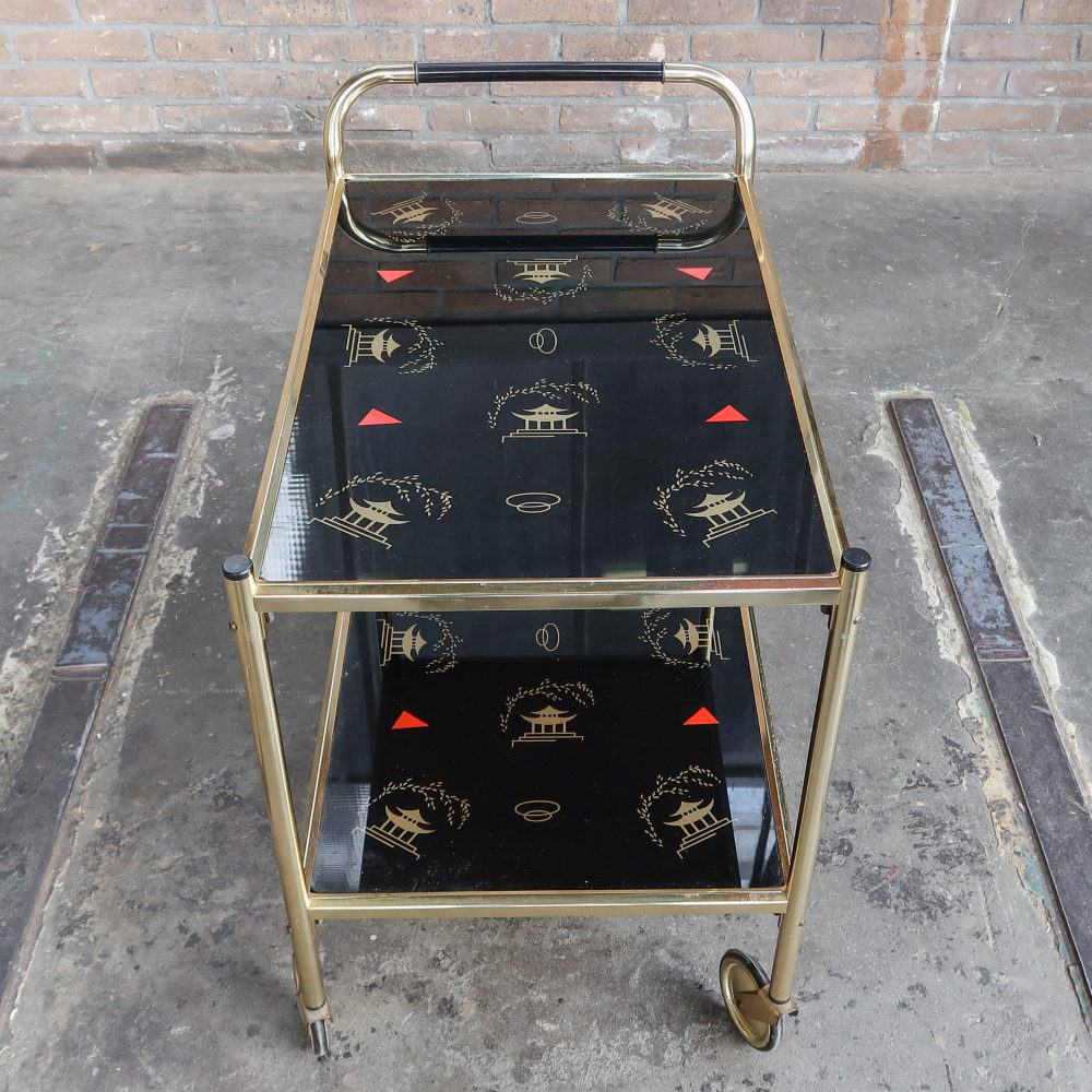 Vintage serveerwagen - Mid Century - Afbeelding 4