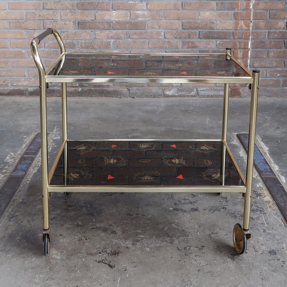 Vintage serveerwagen - Mid Century - Afbeelding 3