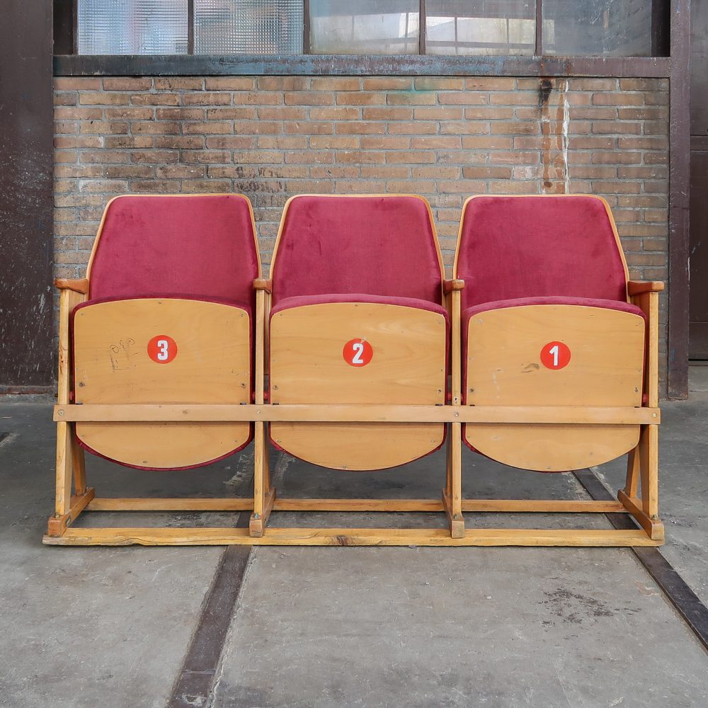 Vintage bioscoopstoelen - Afbeelding 2