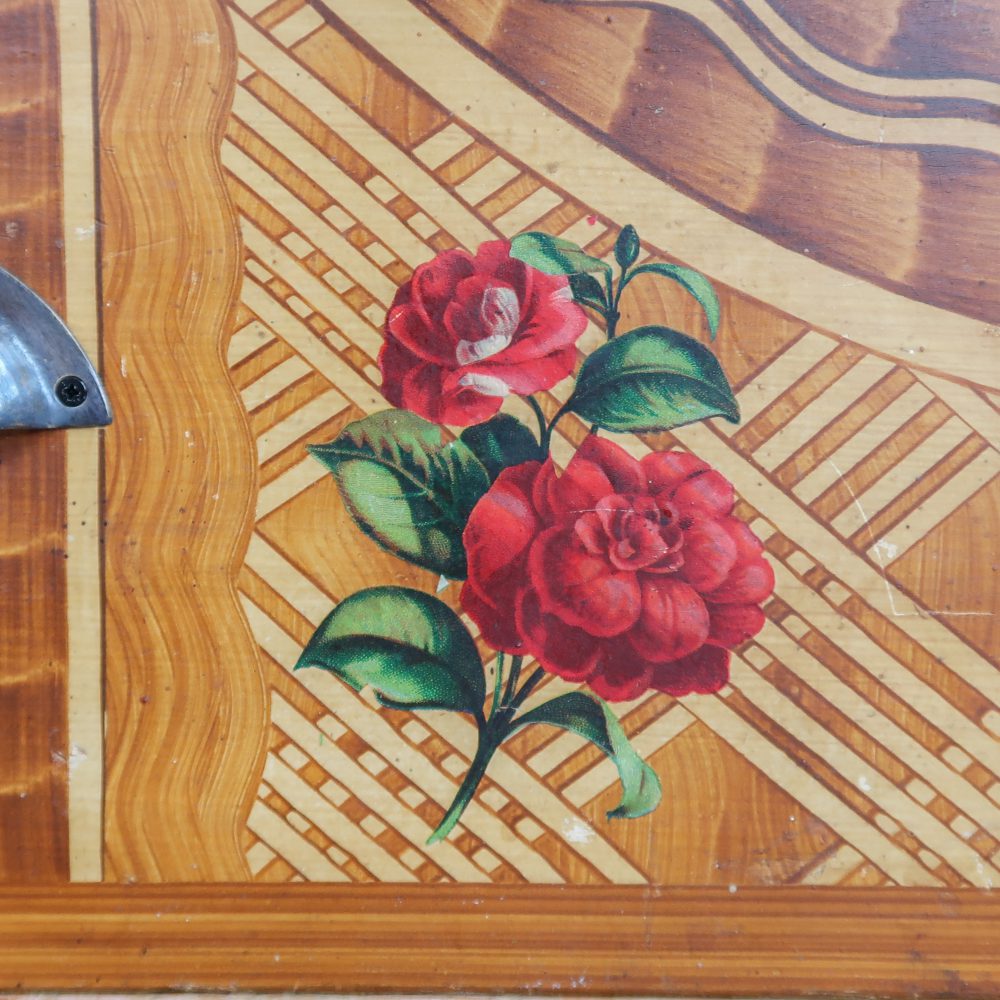 Brocante commode met print - Afbeelding 11