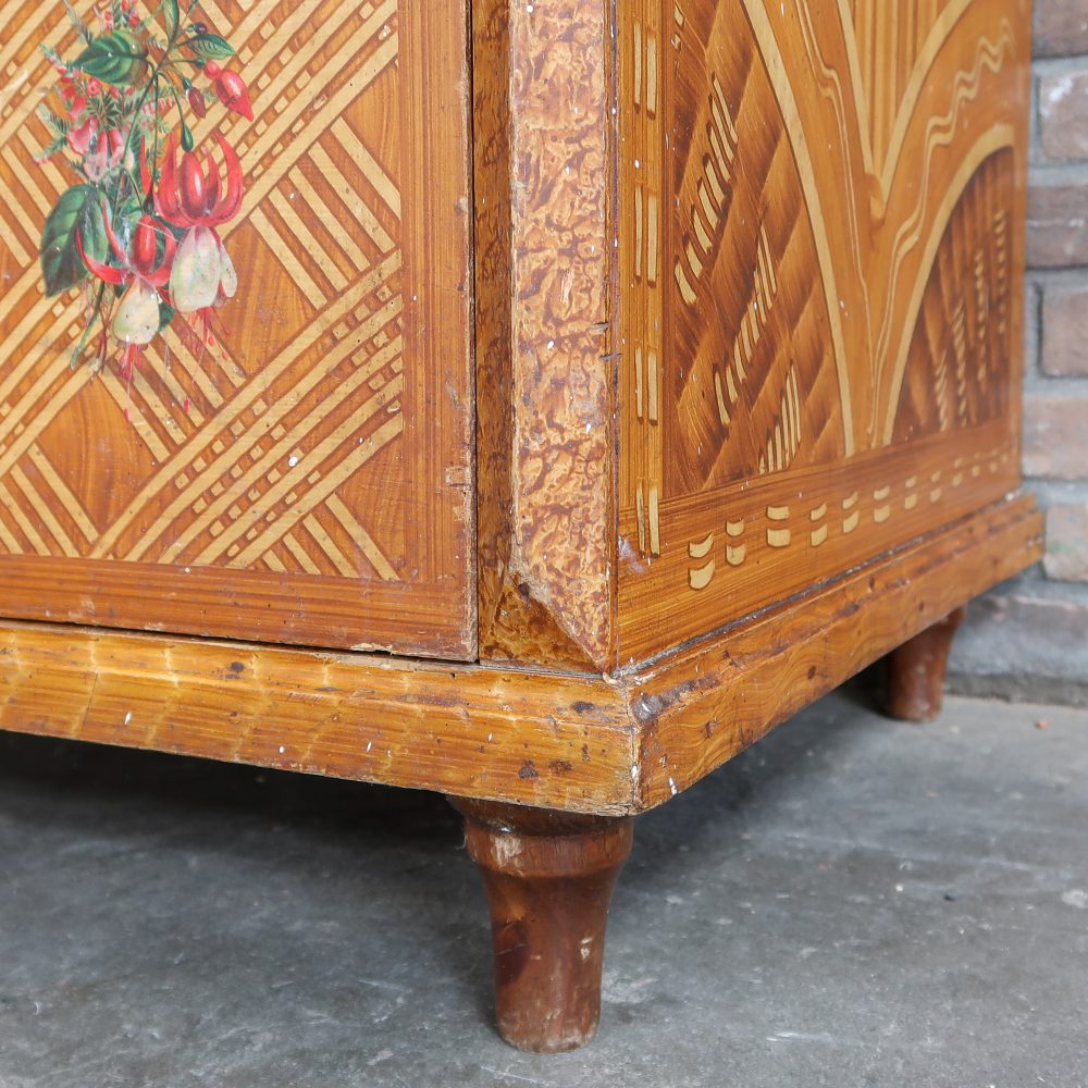 Brocante commode met print - Afbeelding 15