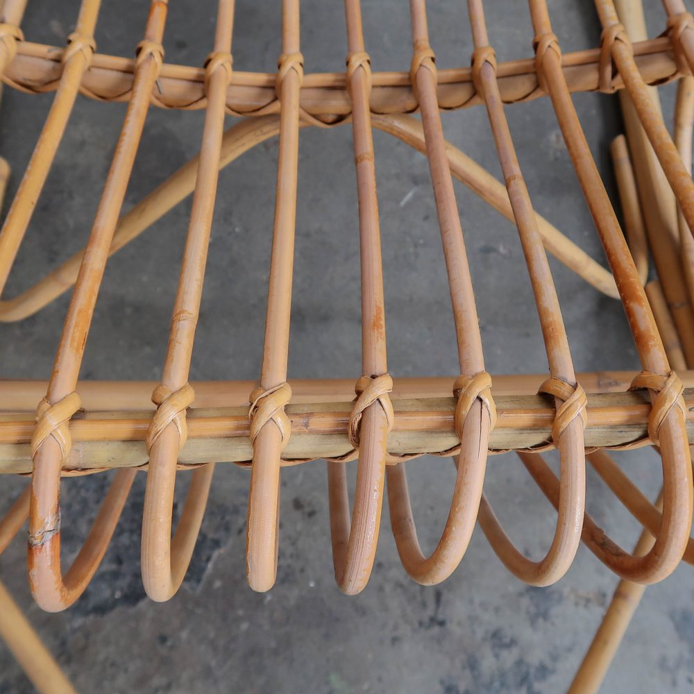 Vintage rotan schommelstoel - Afbeelding 5