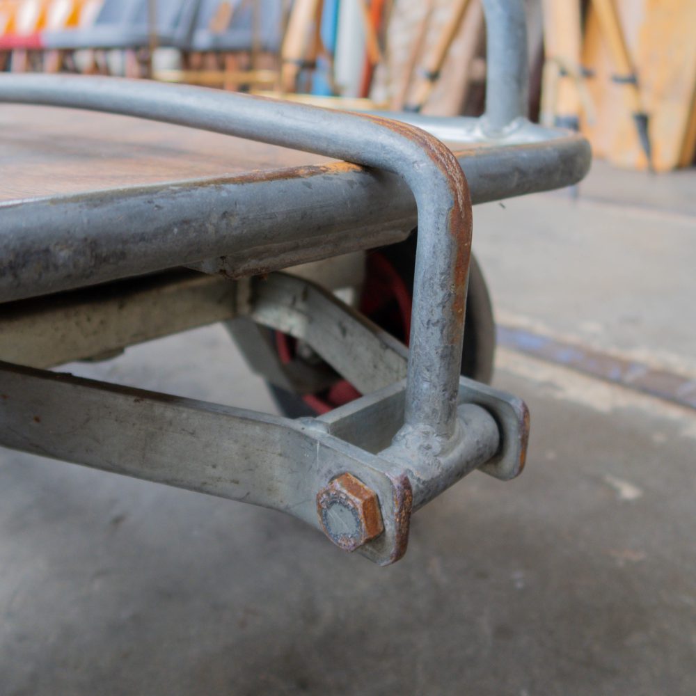 Industriële vintage trekwagen - Afbeelding 8