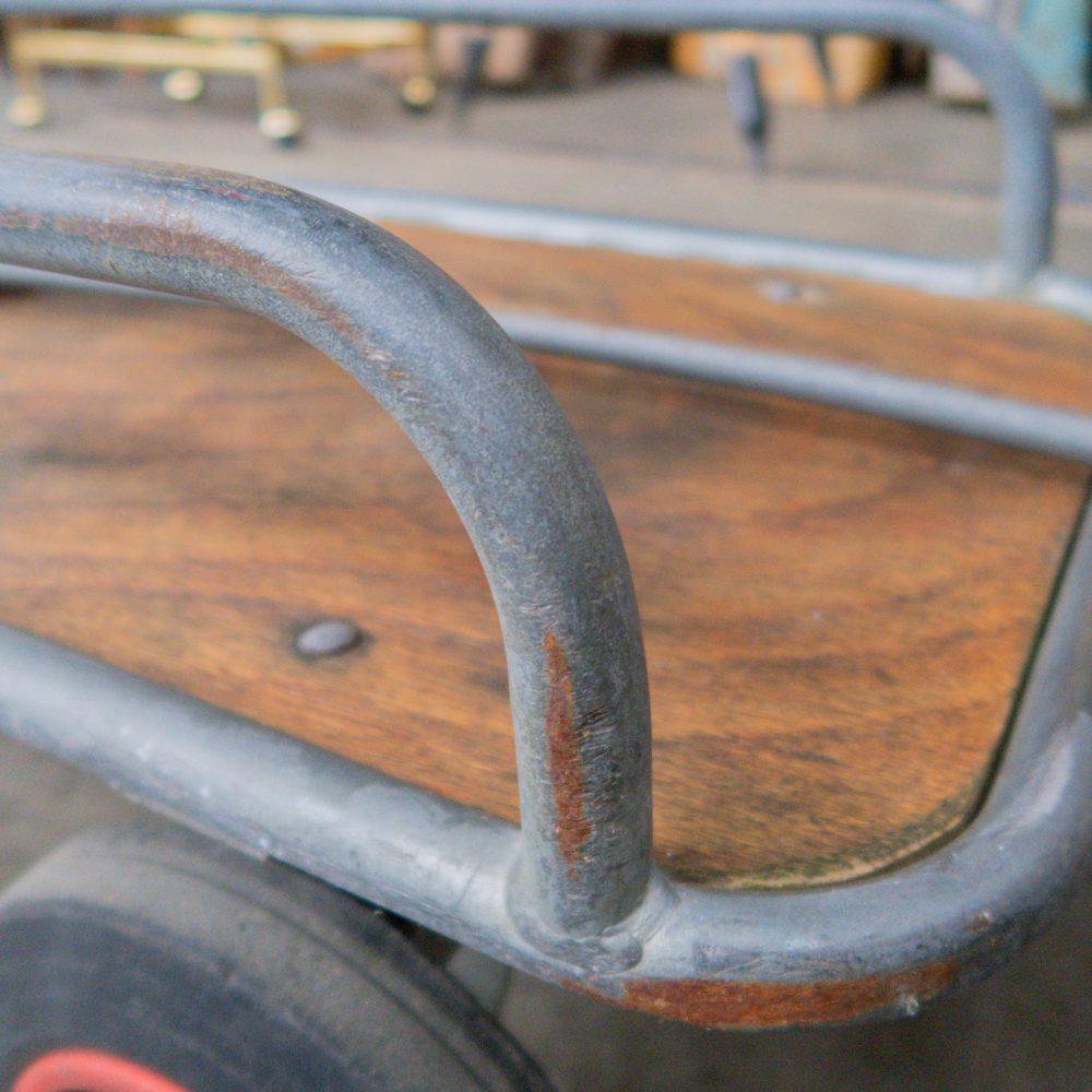 Industriële vintage trekwagen - Afbeelding 9