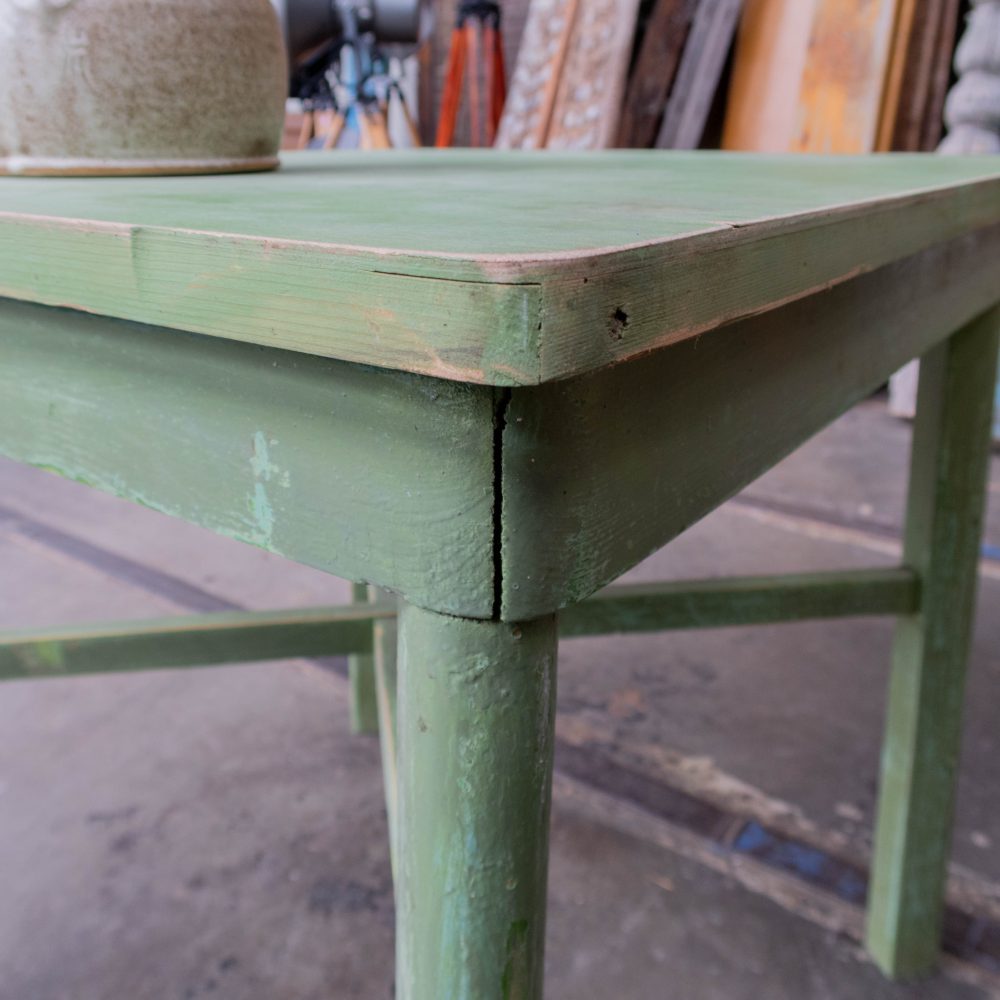 Groene brocante tafel - Afbeelding 3