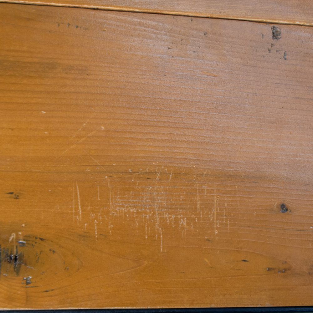 Industriële tafel met houten blad - Afbeelding 6