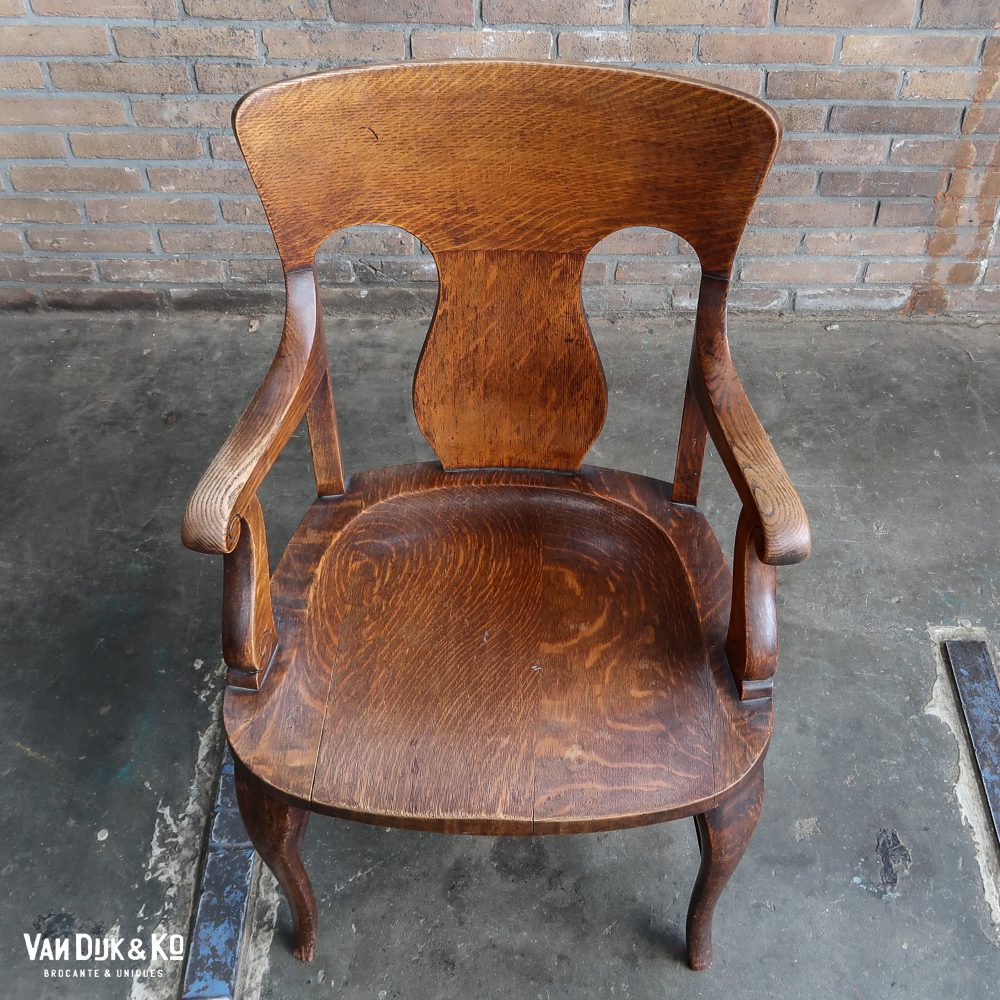 Antieke houten stoel - Afbeelding 4
