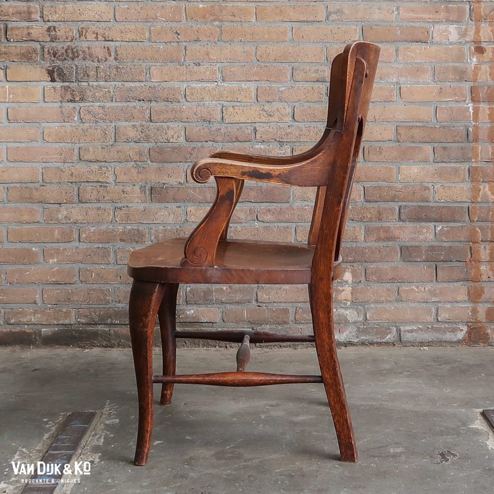 Antieke houten stoel - Afbeelding 2