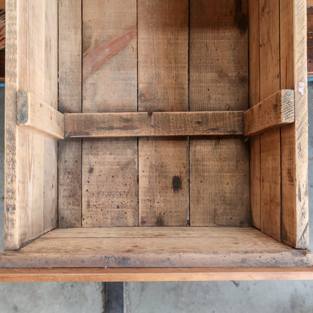 Vintage robuuste werktafel groot - Afbeelding 5
