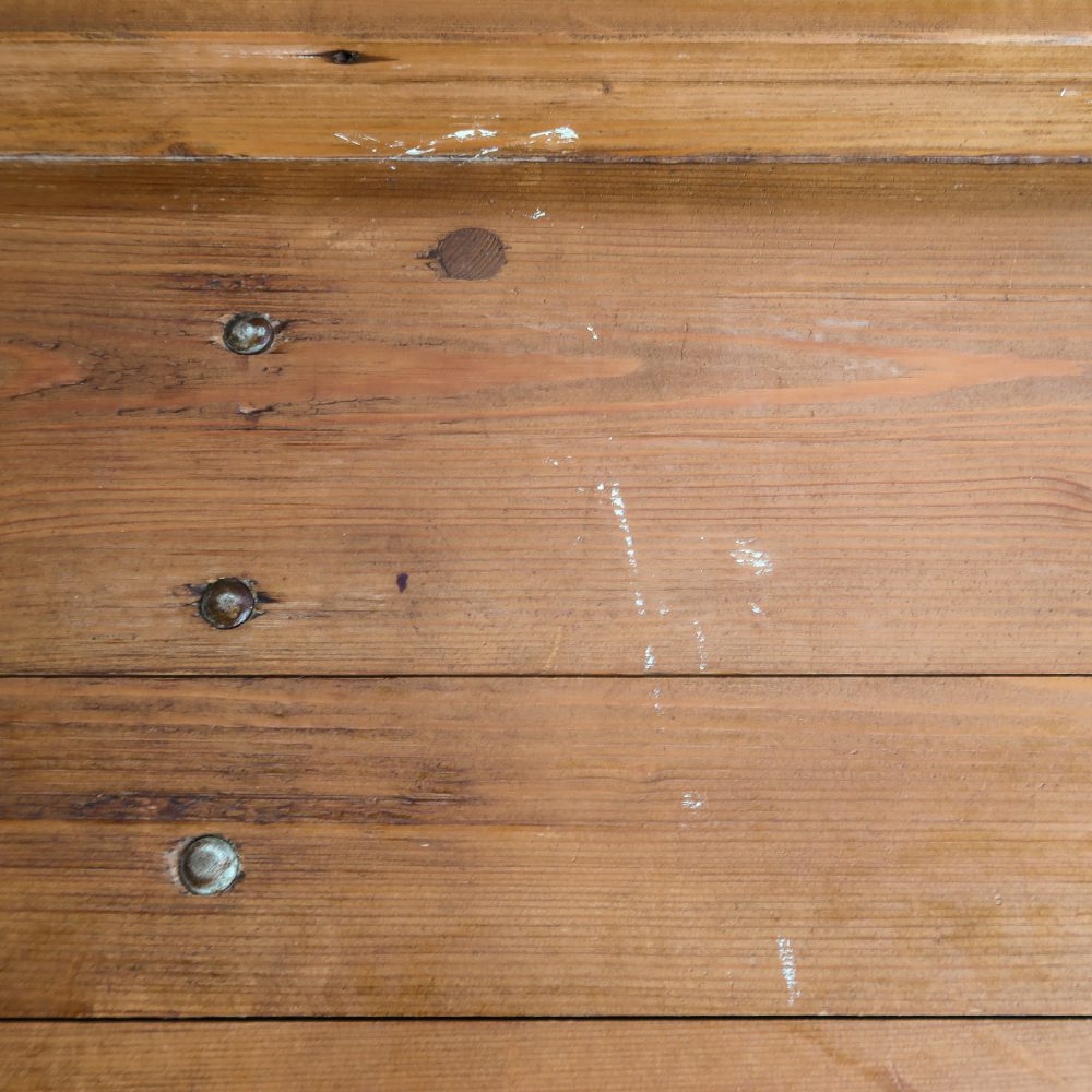Vintage robuuste werktafel groot - Afbeelding 9
