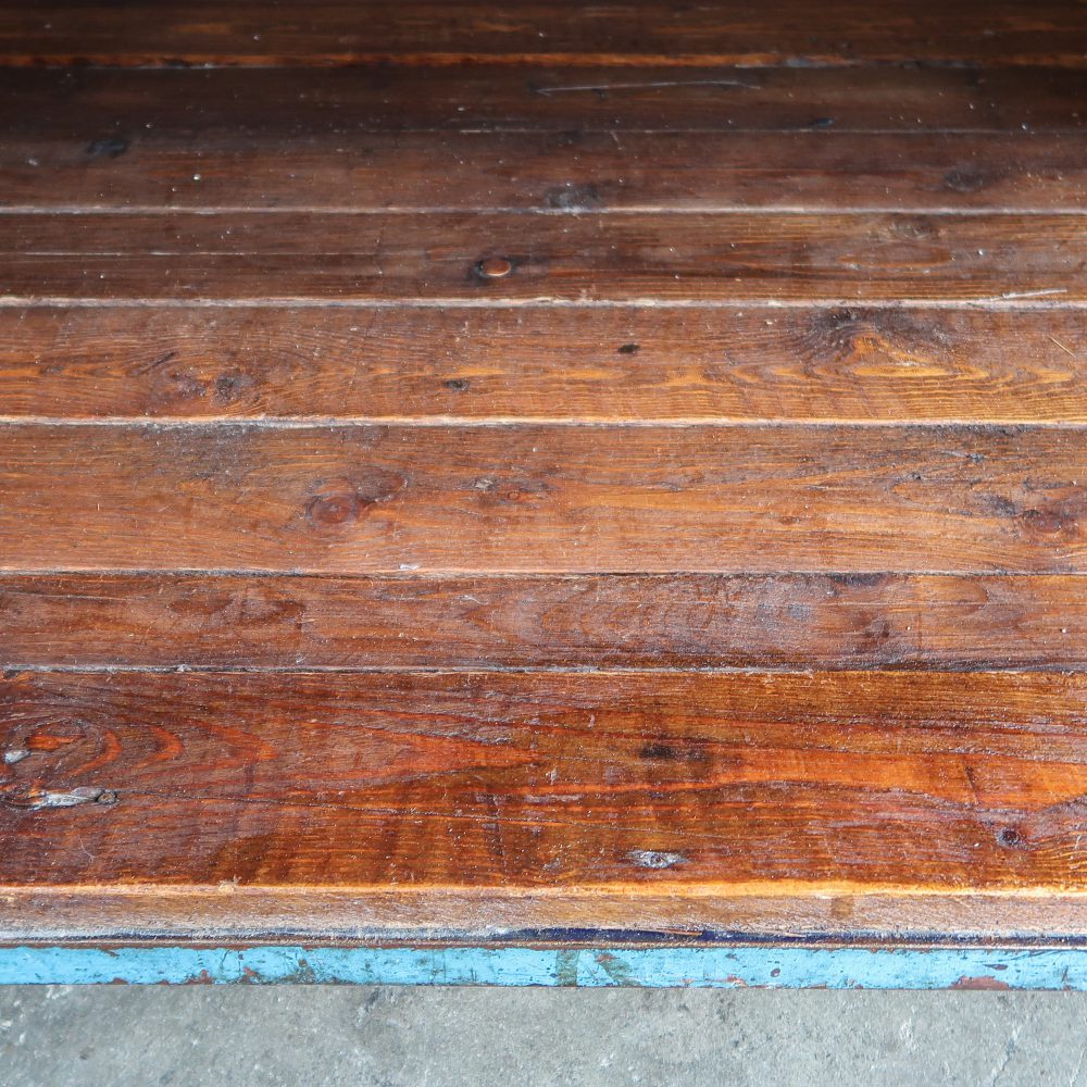 Vintage robuuste werktafel groot - Afbeelding 15