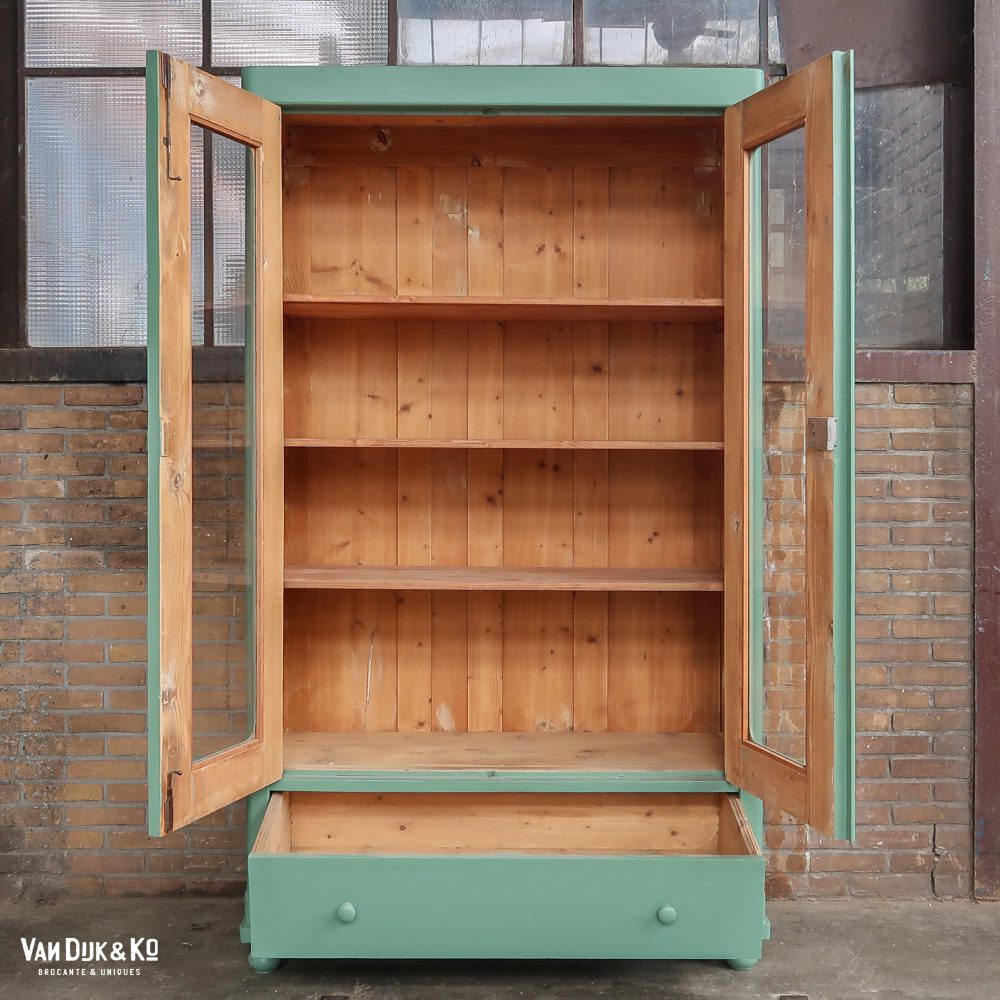 Brocante vitrinekast - Afbeelding 3