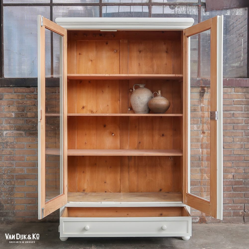 Brocante vitrinekast - Afbeelding 3