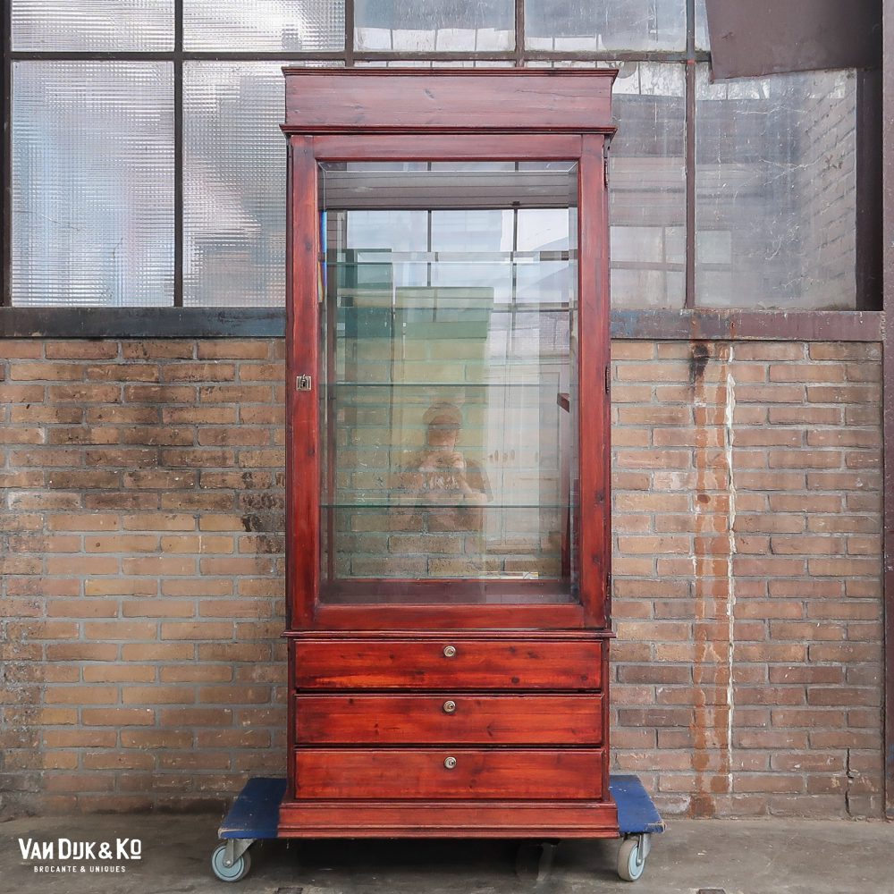 Antieke vitrinekast - Afbeelding 2