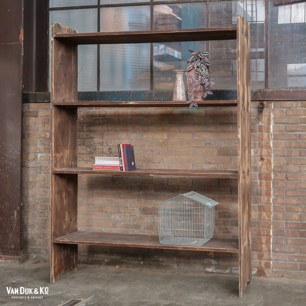 Groot brocante boekenrek - Afbeelding 2