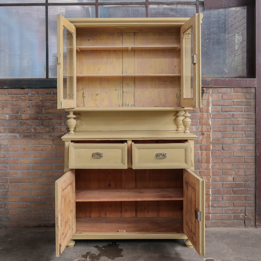 Brocante gele buffetkast – Bild 3