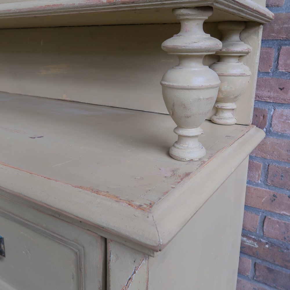 Brocante gele buffetkast – Bild 7