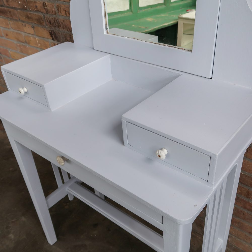 Brocante kaptafel met lades - Afbeelding 8