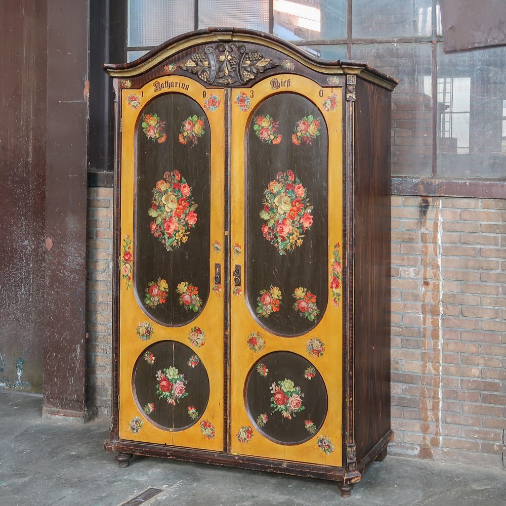 Linnenkast met bloemen - Afbeelding 2