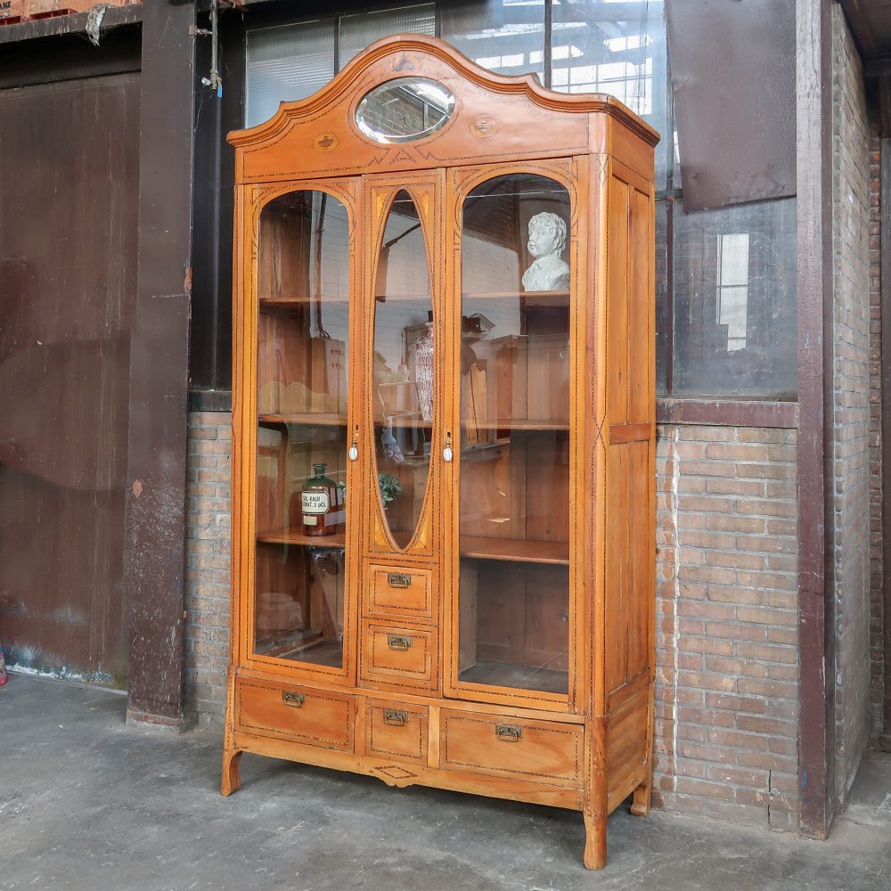 Brocante vitrinekast - demontabel - Afbeelding 2