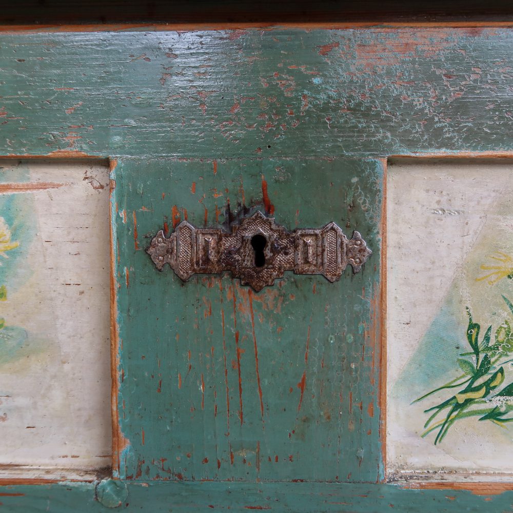 Brocante commode met print - Afbeelding 8