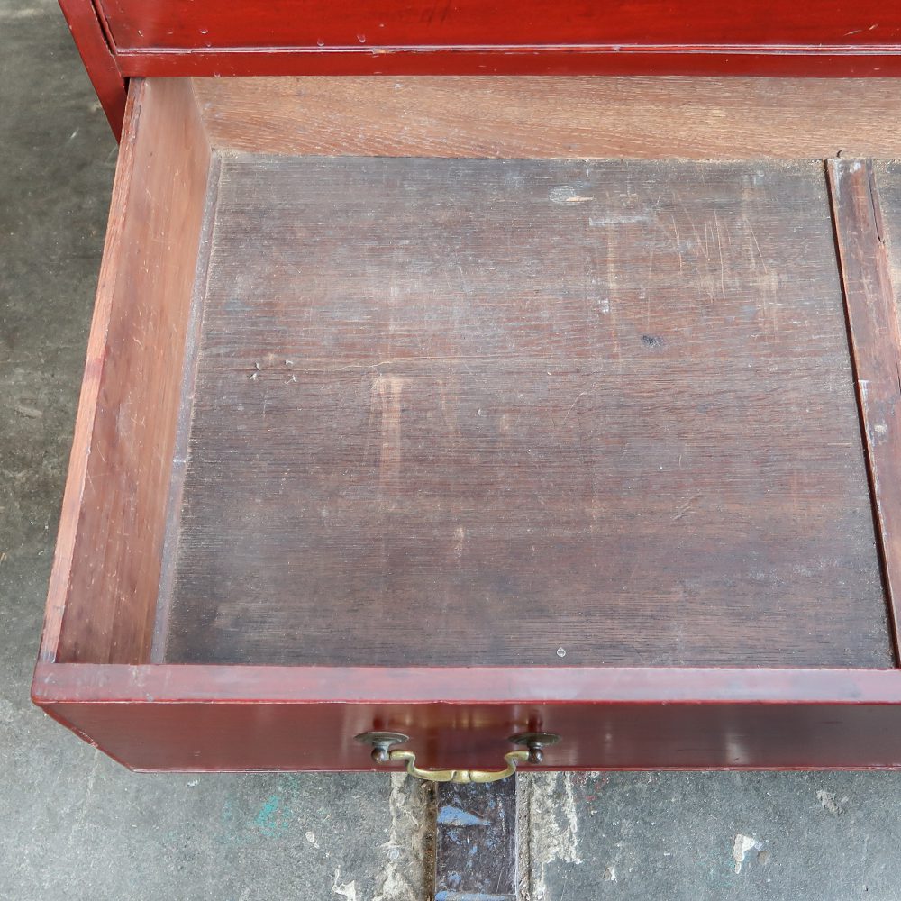Houten secretaire met lades - Afbeelding 5