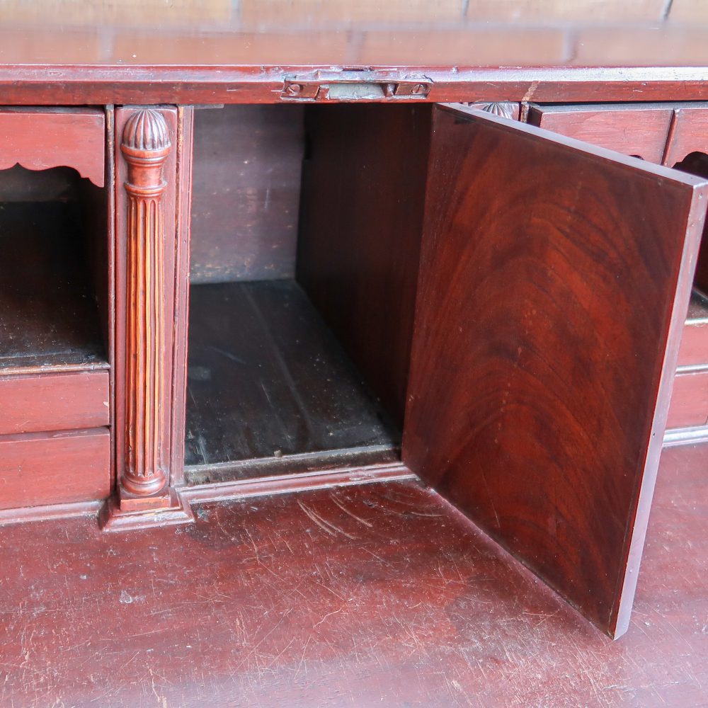 Houten secretaire met lades - Afbeelding 9