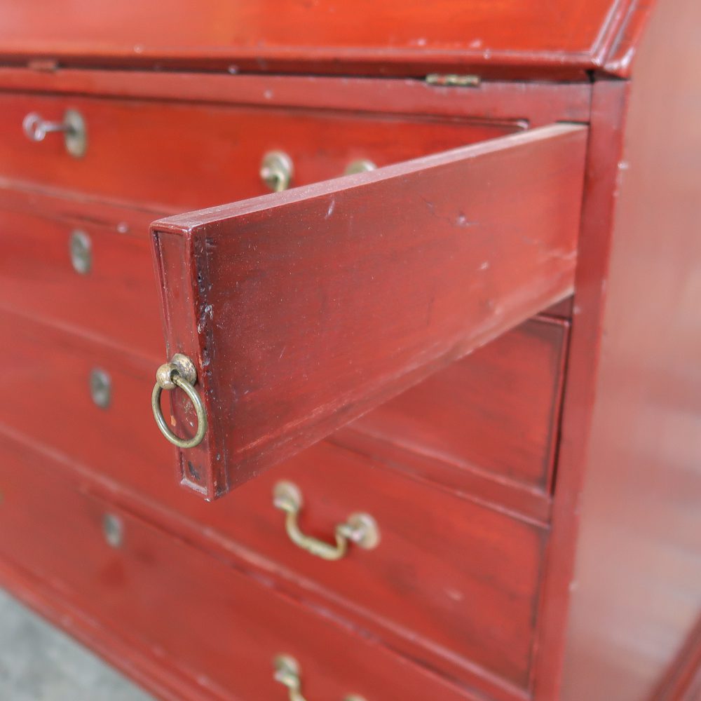 Houten secretaire met lades - Afbeelding 13