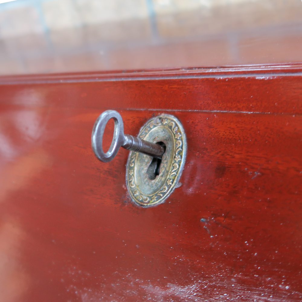 Houten secretaire met lades - Afbeelding 14