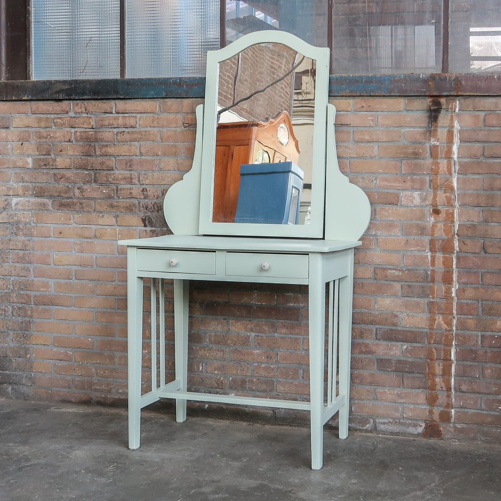 Brocante kaptafel met lades - Afbeelding 2
